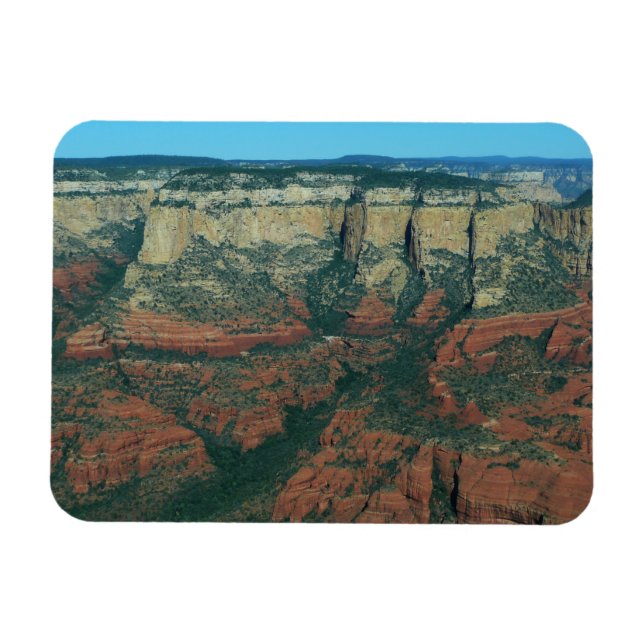 Röda klippor i lager i Sedona Arizona Magnet (Horisontell)