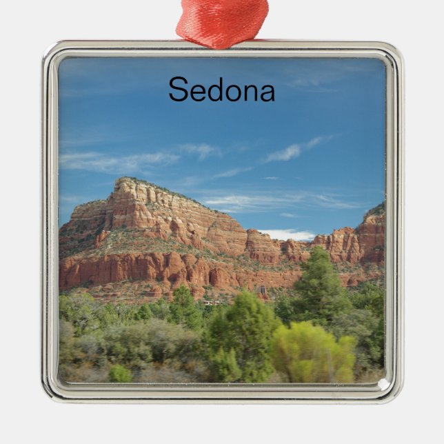 Röda klippor i Sedona Julgransprydnad Metall (Framsidan)