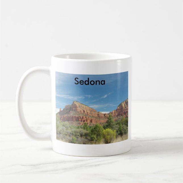Röda klippor i Sedona Kaffemugg (Vänster)