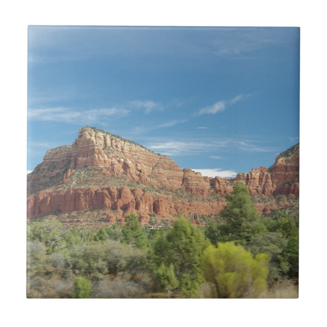 Röda klippor i Sedona Kakelplatta (Framsidan)