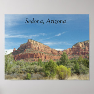 röda klippor i Sedona Poster