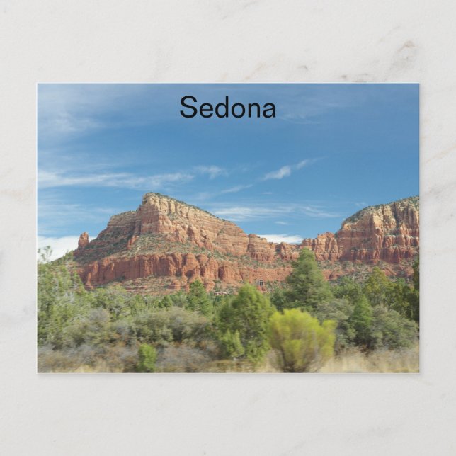 Röda klippor i Sedona Vykort (Framsida)