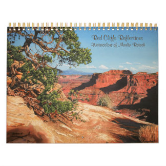 Röda klippor Reflection-lintings of Canyonlands Kalender