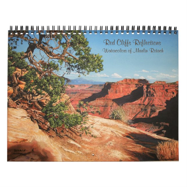 Röda klippor Reflection-lintings of Canyonlands Kalender (Omslag)