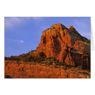 Röda klippor vid Sterling Canyon i Sedona Arizona Hälsningskort
