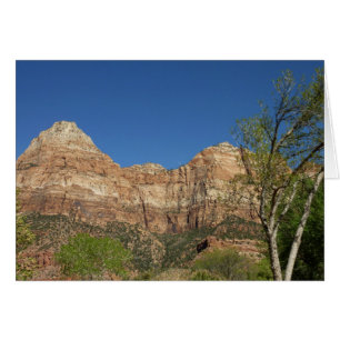 Röda klippor vid Zion National Park Fotografi Hälsningskort