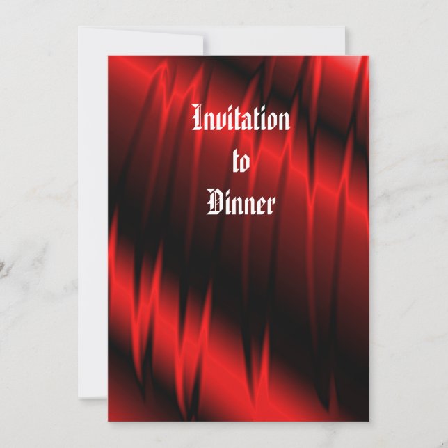 Röda Klor Inbjudningar (Framsida)