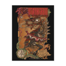 Röda Knight-vykortet