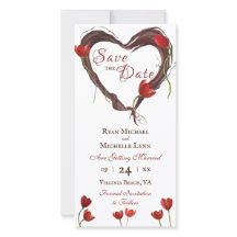 Röda knölar, Kärlek Hjärtkrans med röda Bröllop