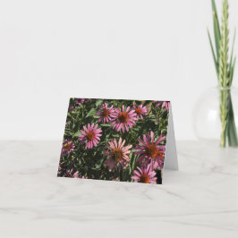 Röda konblommor anteckningskort