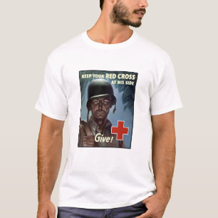 Röda kor för världskrig två tee shirt