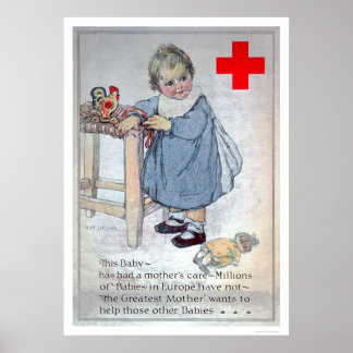 Röda Kor hjälper Europas Spädbarn (US00153) Poster