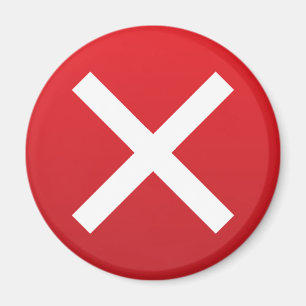 Röda kor inget oriktigt symbol för X Magnet