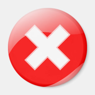 Röda kor inget oriktigt symbol för X Magnet