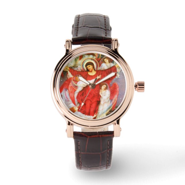 Röda Kor (Jesus Kristus Crucifixion) Armbandsur (Framsida)