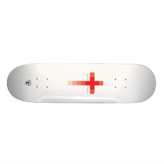 Röda kor old school skateboard bräda 21,6 cm