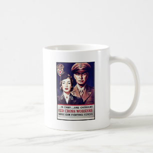 Röda korarbetare kaffemugg