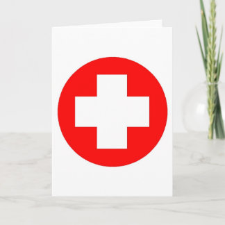 Röda korprodukter & designer! helgkort