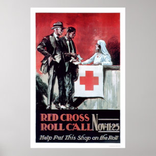 Röda korrullappell (US00203) Poster