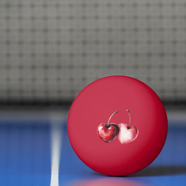 Röda Körsbärshjärtan Pingisboll (Netto)