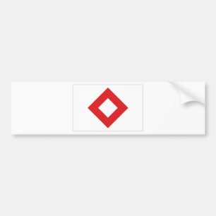 Röda Korsets röda kristallflagga Bildekal