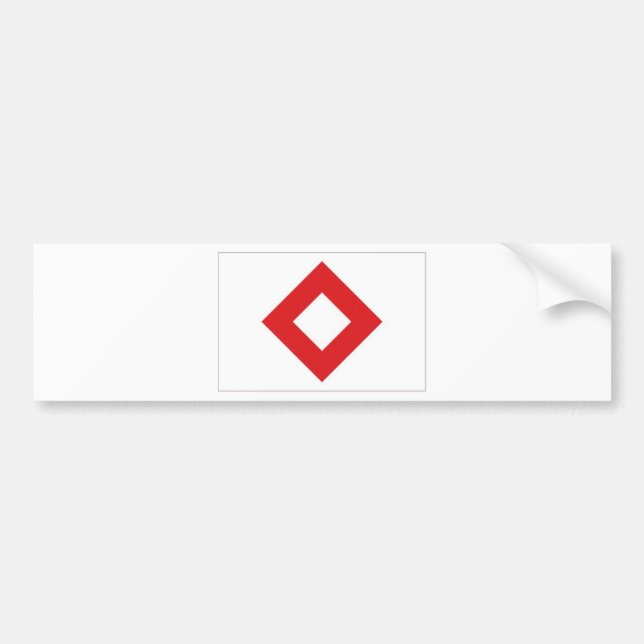 Röda Korsets röda kristallflagga Bildekal (Framsidan)