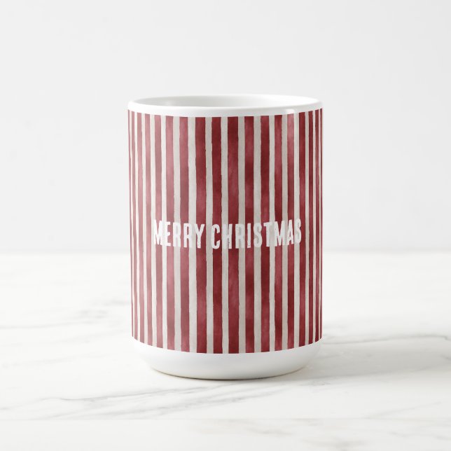 Röda Krämränder Jul Kaffemugg (Center)