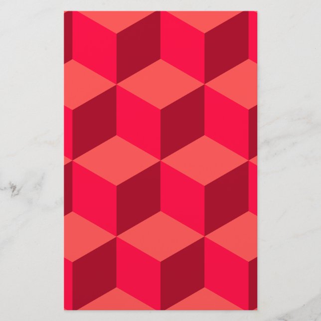 Röda kuber brevpapper (Framsida)