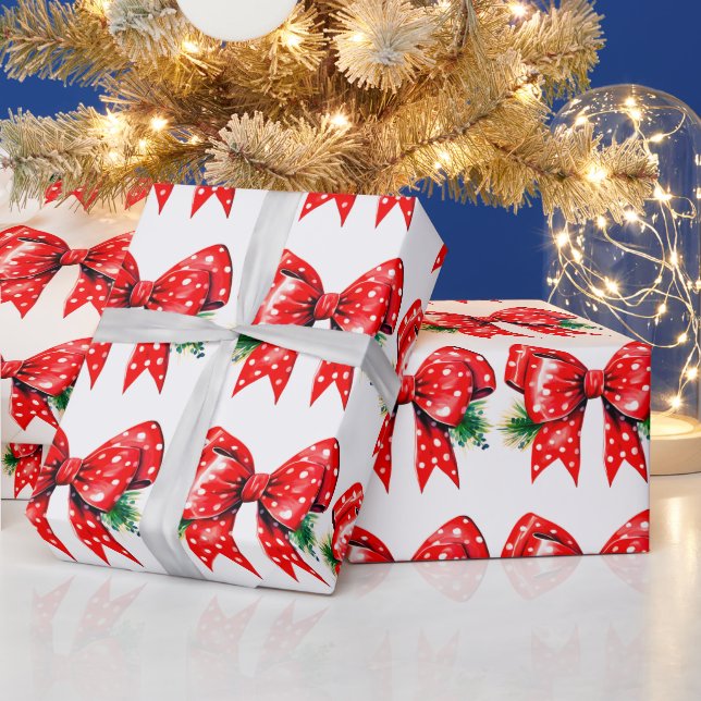 Röda kupor med Papper avsvällning Presentpapper (Helgdagar)