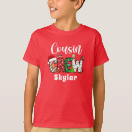 Röda kusincremens jul retro T-shirt