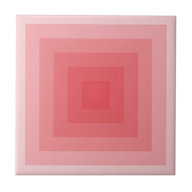 Röda kvadraten Geometrisk Kakelplatta (Framsidan)