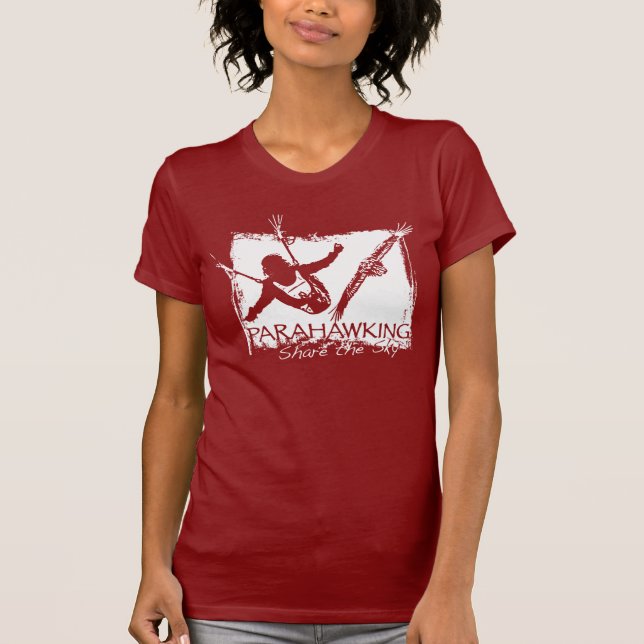 Röda kvinna T-tröja - Tee Shirt (Framsida)