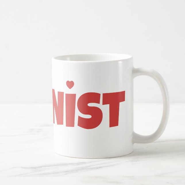 Röda Kvinnors Empowerment Feminism Modern Feminism Kaffemugg (Höger)