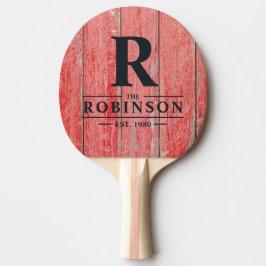 Röda Ladan Boards Familjenamn & Initialer Pingisracket