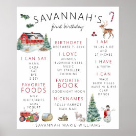 Röda Ladugården | Vintergårds Första Födelsedagsmi Poster