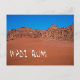 Röda landskapet i Wadi Rum Vykort