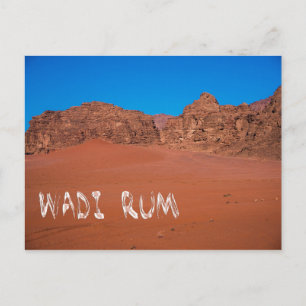 Röda landskapet i Wadi Rum Vykort