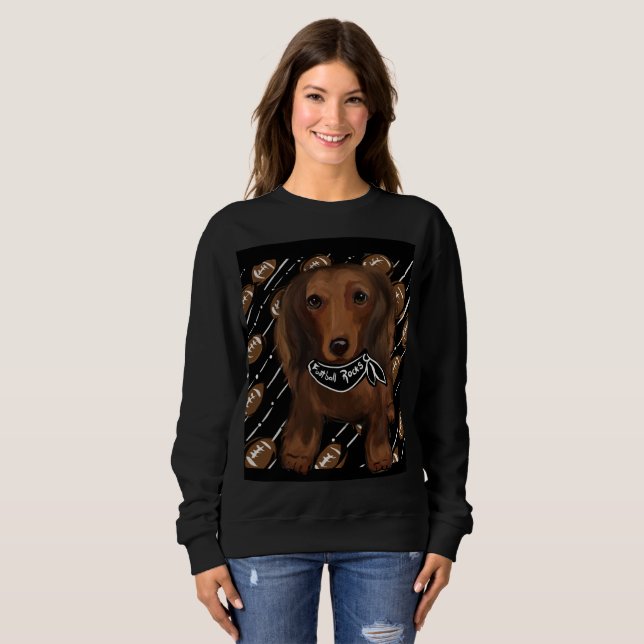 Röda långhåriga Doxies   T Shirt (Hel framsida)