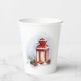 Röda lanternor för kökshanddukar med ett glödande