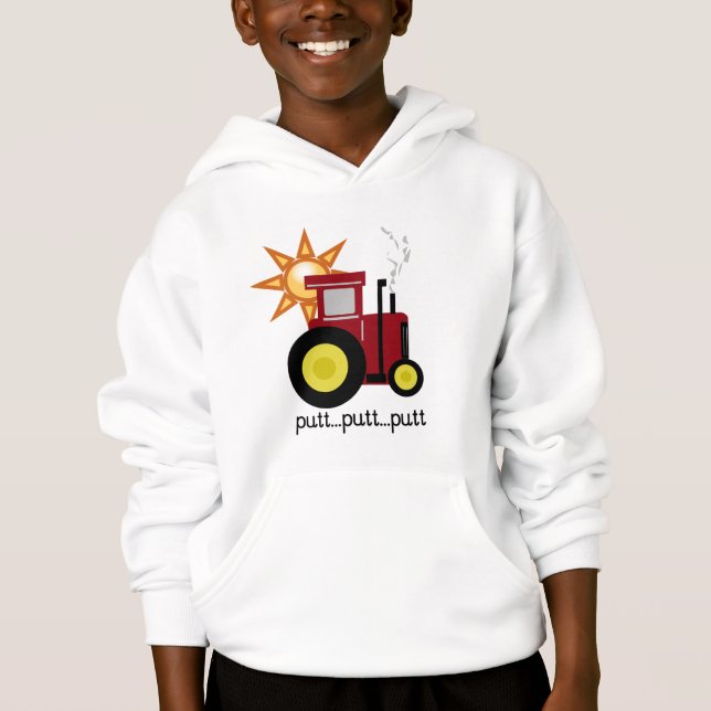 Röda lantgårdtraktorT-tröja och gåvor T Shirt (Framsida)