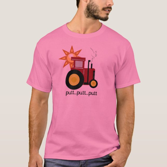 Röda lantgårdtraktorT-tröja och gåvor Tee Shirt (Framsida)