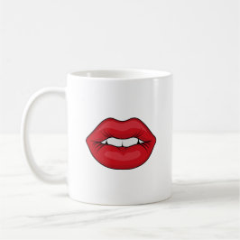 Röda Läppar Kaffemugg