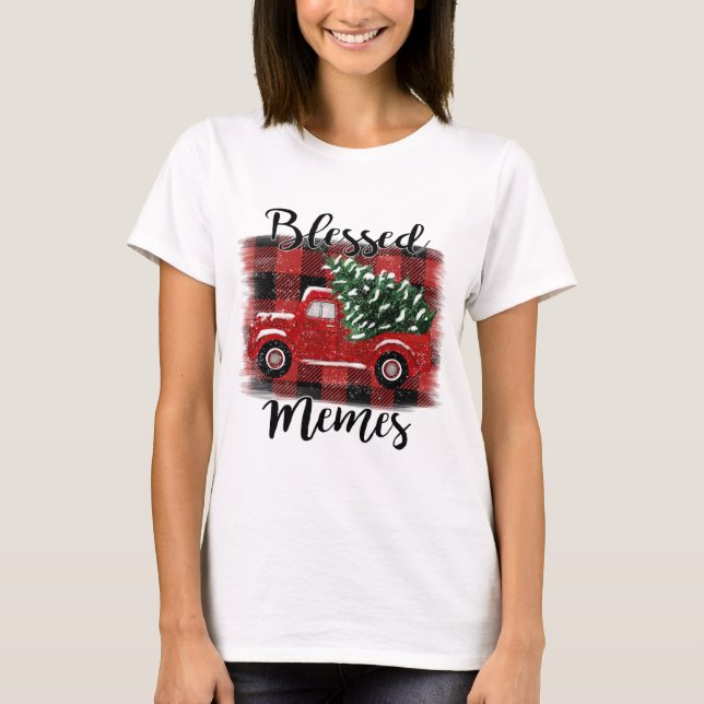 Röda Lastbil-årsjubileet Träd T Shirt (Framsida)