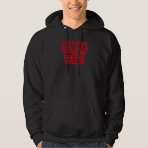 Röda lektor Pappa som en vanlig Pappa men Co Hoodie