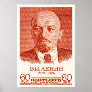 Röda Lenin Poster