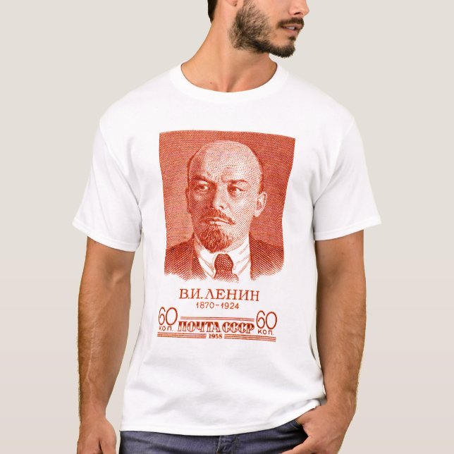 Röda Lenin Tee Shirt (Framsida)