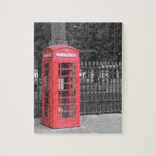 Röda London Phonebox Pussel