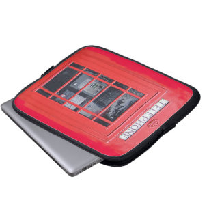 Röda London ringer boxas Laptop Sleeve