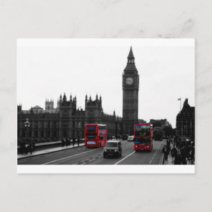 röda London turnerar bussen och stora Ben Vykort