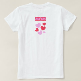 Röda Magenta Hjärtan Mamma VANN DITT HJÄRTA Party T Shirt